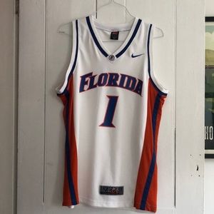 Nike White Florida Gators #1 Mens Basketball Jersey